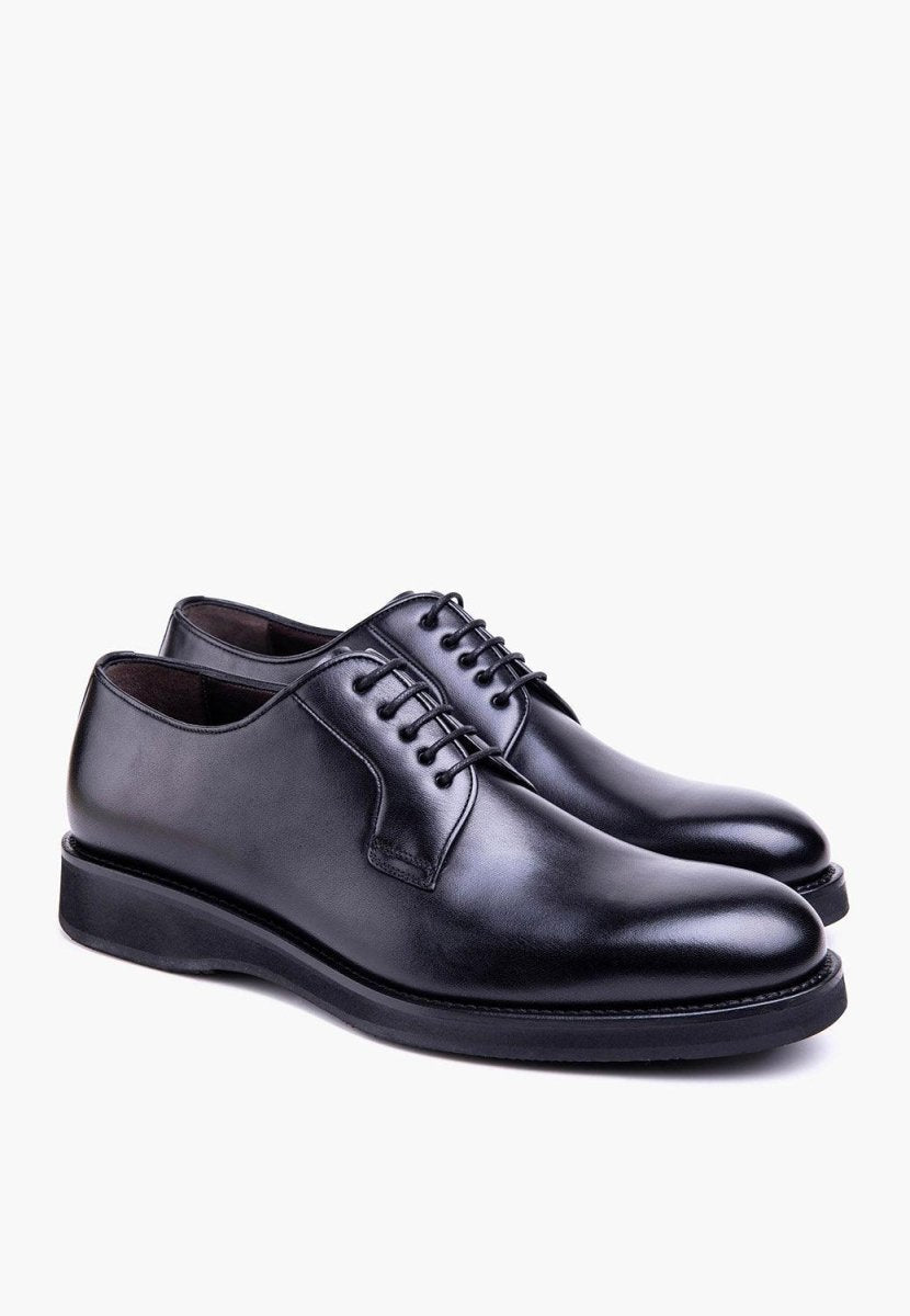 San Diego Lace Up Calfskin Leather Black Light Outsole Men Shoes by Sepol Shoes – Don't Panic Shoes