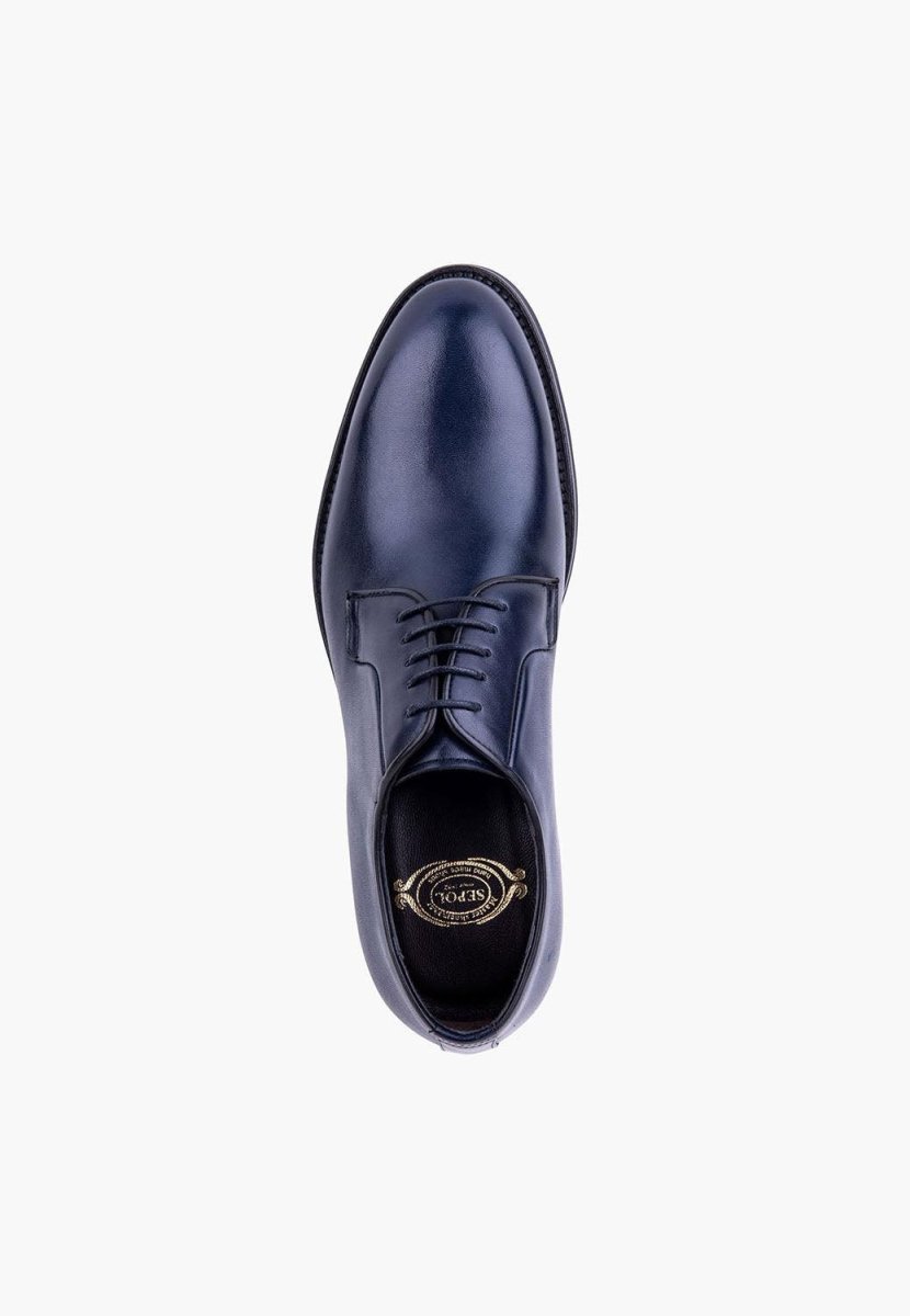 San Diego Men’S Navy Calfskin Leather Dress Lightweight Shoe Men Shoes by Sepol Shoes – Don't Panic Shoes