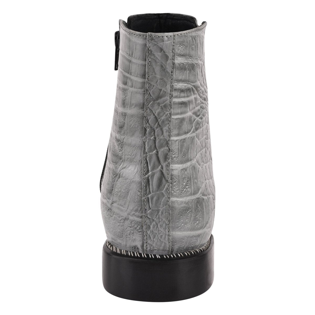 Sandra Leather Ankle Length Side Zip Up Boots Boots by Libertyzeno – Don't Panic Shoes