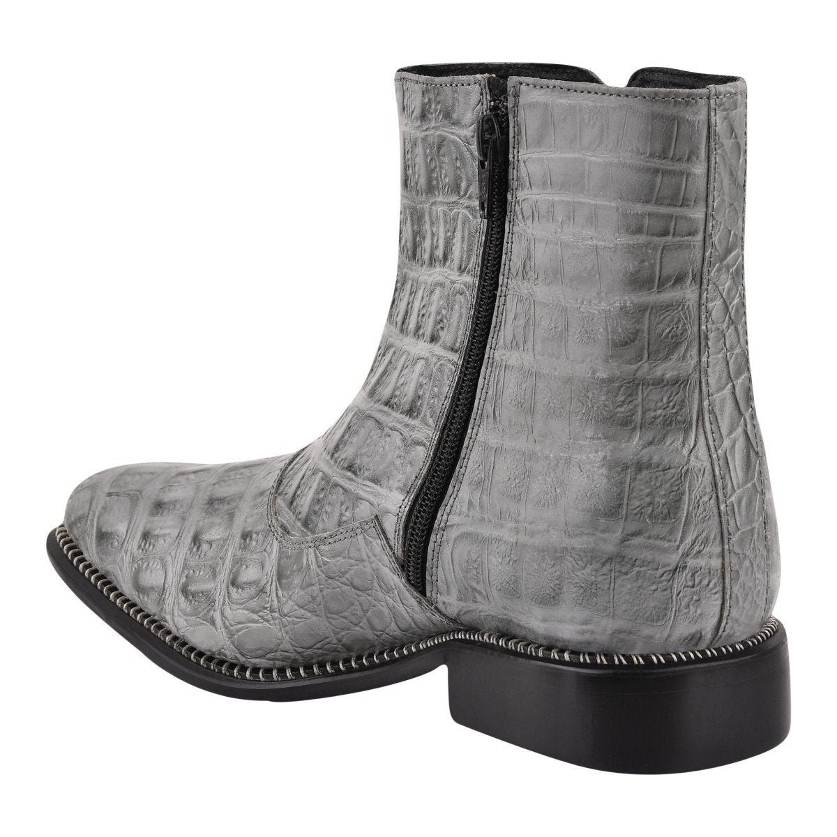 Sandra Leather Ankle Length Side Zip Up Boots Boots by Libertyzeno – Don't Panic Shoes