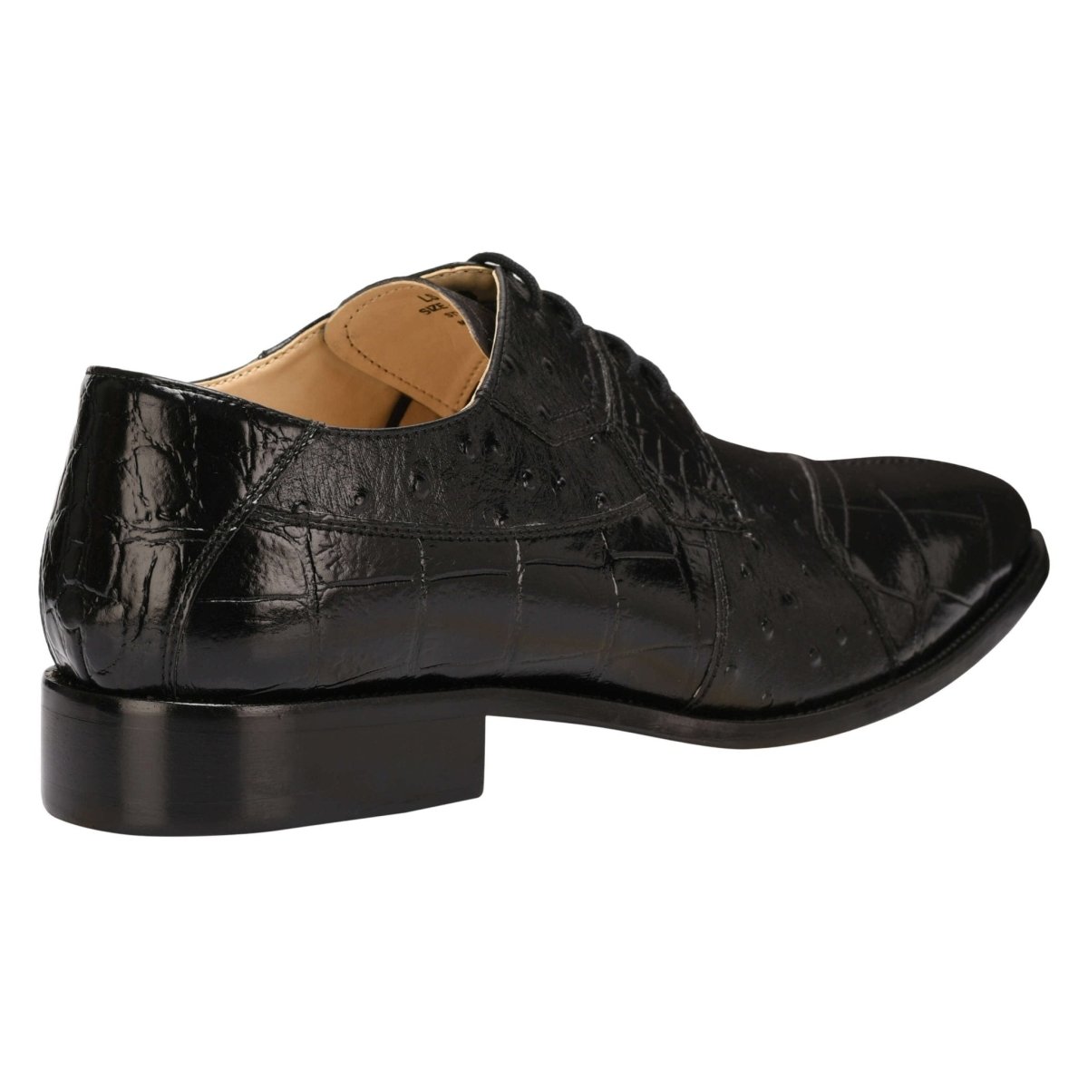 Sassy Crocodile Ostrich Print Lace - Up Dress Shoes Shoes by Libertyzeno – Don't Panic Shoes