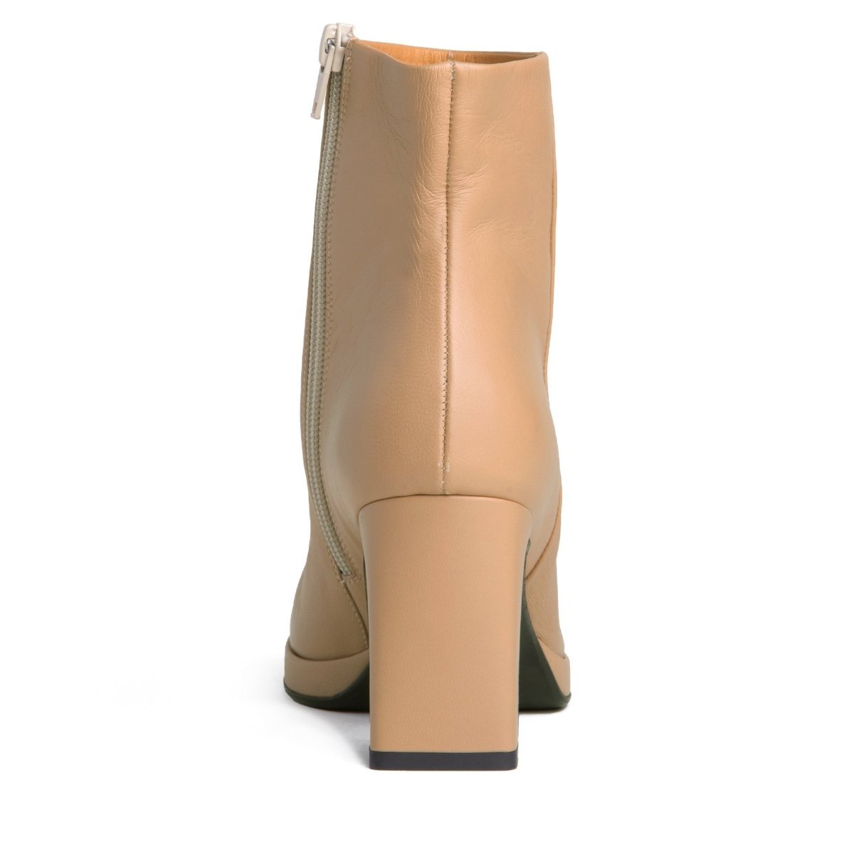 Scarlet Women’S Beige Leather Ankle Bootie Rhinestone Boots by Beautiisoles – Don't Panic Shoes