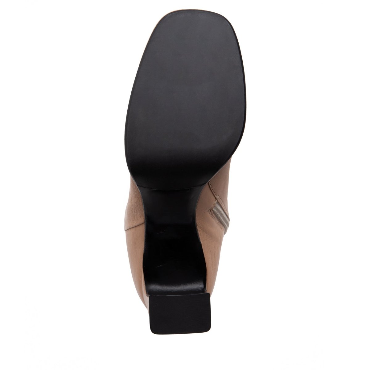 Scarlet Women’S Beige Leather Ankle Bootie Rhinestone Boots by Beautiisoles – Don't Panic Shoes