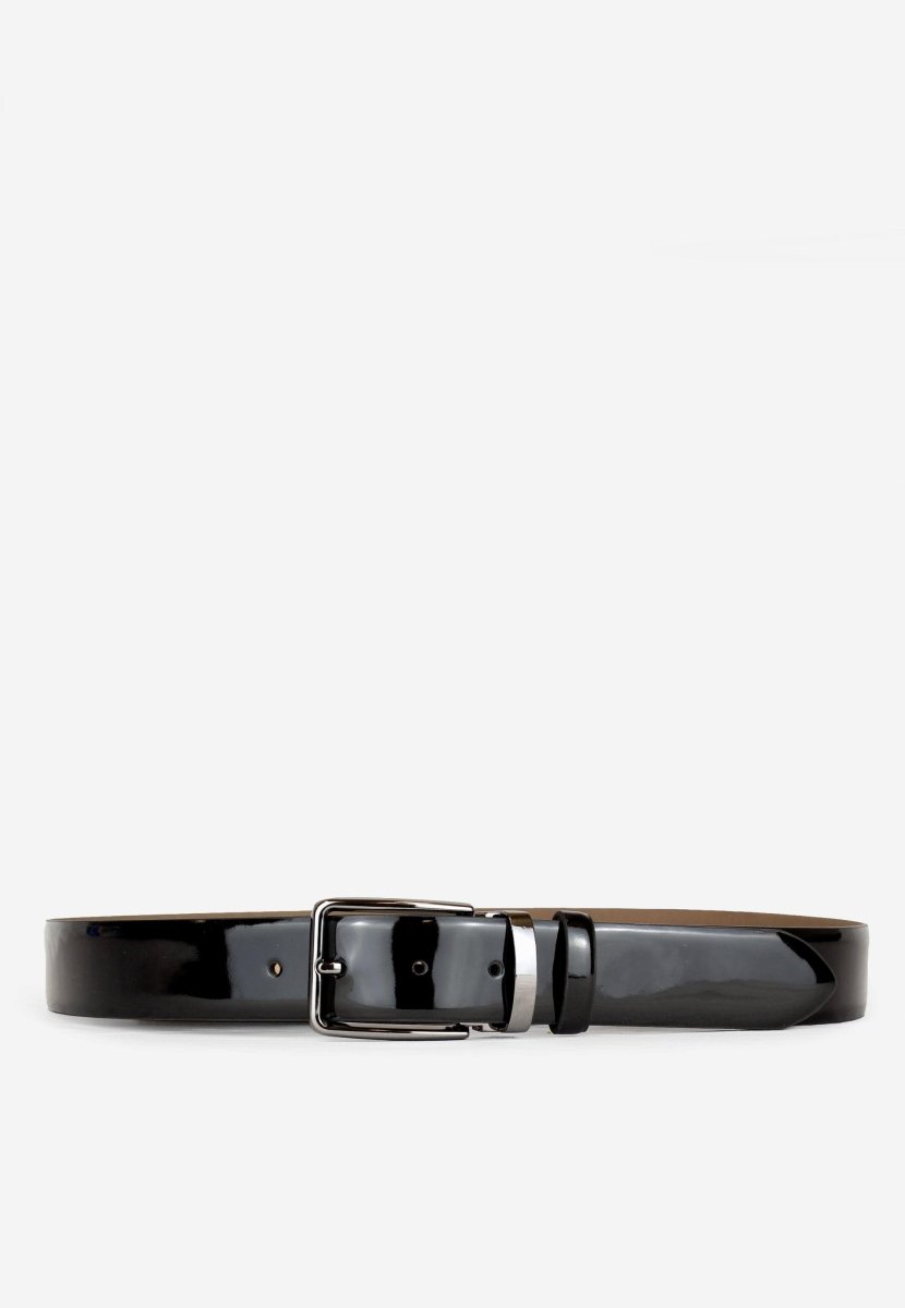 Sepol Ceremony Patent Leather Black Formal Dress Belt by Sepol Shoes – Don't Panic Shoes