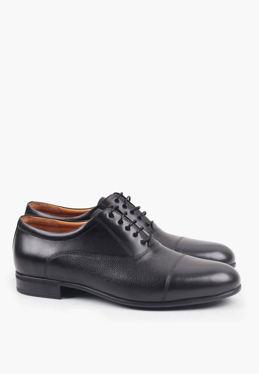 Sepol Noble Oxford Leather Black Slip Resistant Shoe MEN SHOES by Sepol Shoes – Don't Panic Shoes