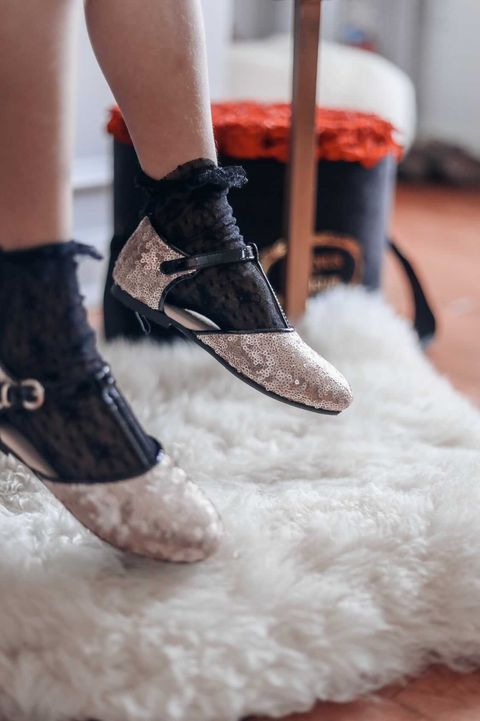 Zelda Sequin Shoes Kids Patent Leather Made In Italy