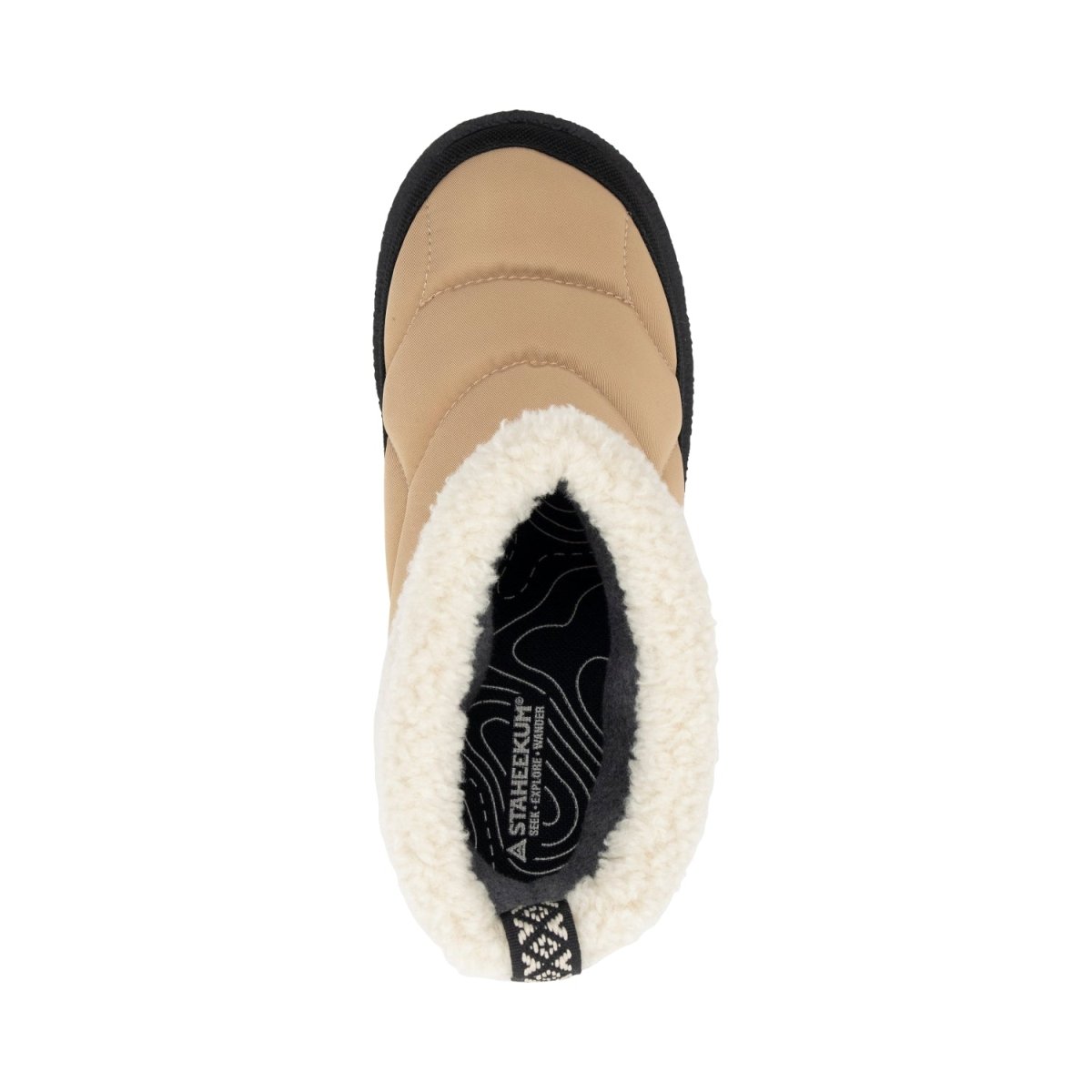 ShaSta Chalet Ankle Boot Women’s Taupe Color 91339538b Staheekum Women's Slippers by Staheekum Women's – Don't Panic Shoes