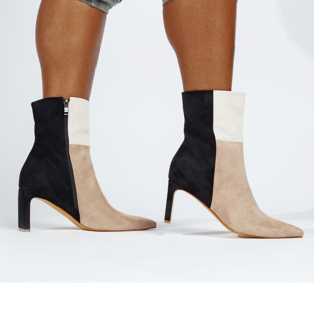 Simone Booties Nude Shoes by Vaila Shoes – Don't Panic Shoes