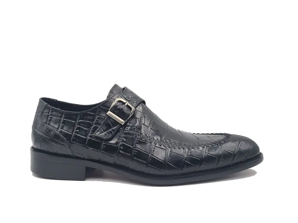 Single Monk Buckle Split Toe Loafer Calfskin Ks479 - 13 Shoes by Carrucci Shoes – Don't Panic Shoes