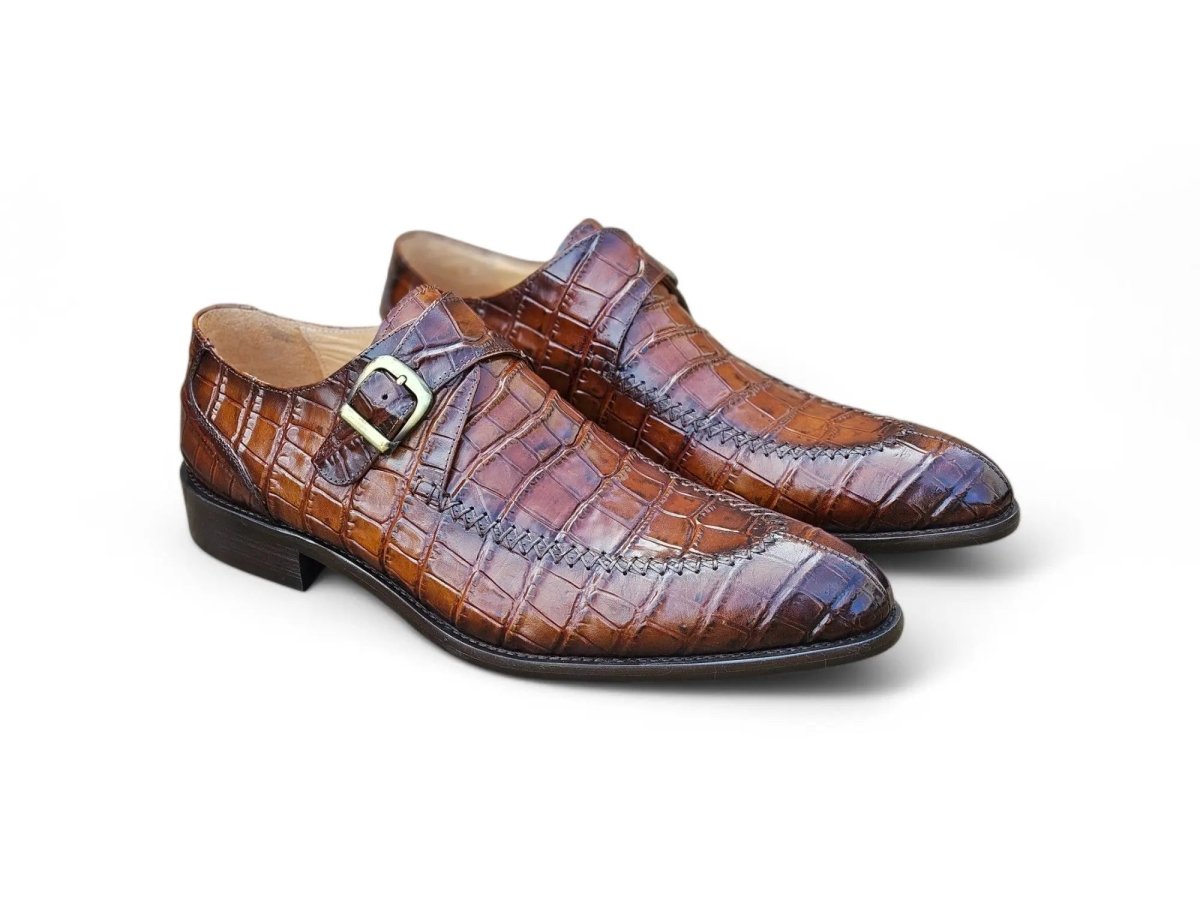 Single Monk Buckle Split Toe Loafer Calfskin Ks479 - 13 Shoes by Carrucci Shoes – Don't Panic Shoes