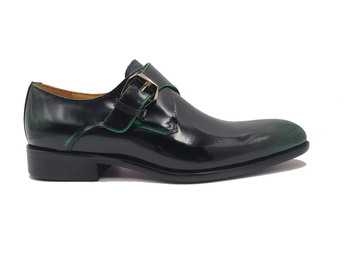 Single Monk Slip On Soft Calf Patent Leather Ks479 - 15p Shoes by Carrucci Shoes – Don't Panic Shoes