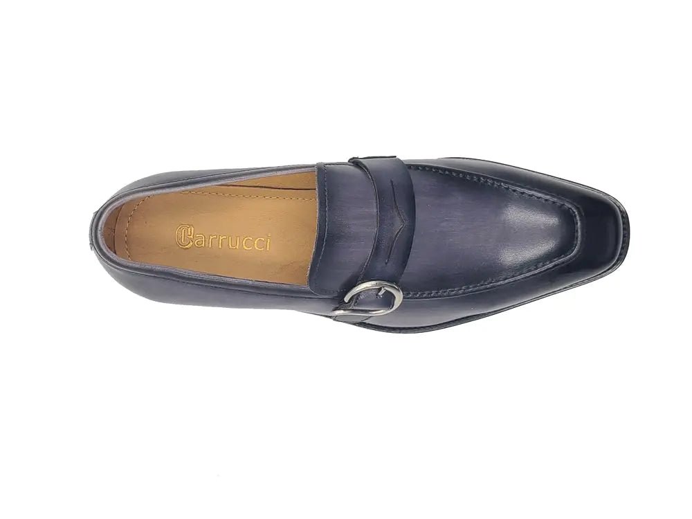 Single Monk Strap Calfskin Loafer Premium Ks509 - 47 Shoes by Carrucci Shoes – Don't Panic Shoes