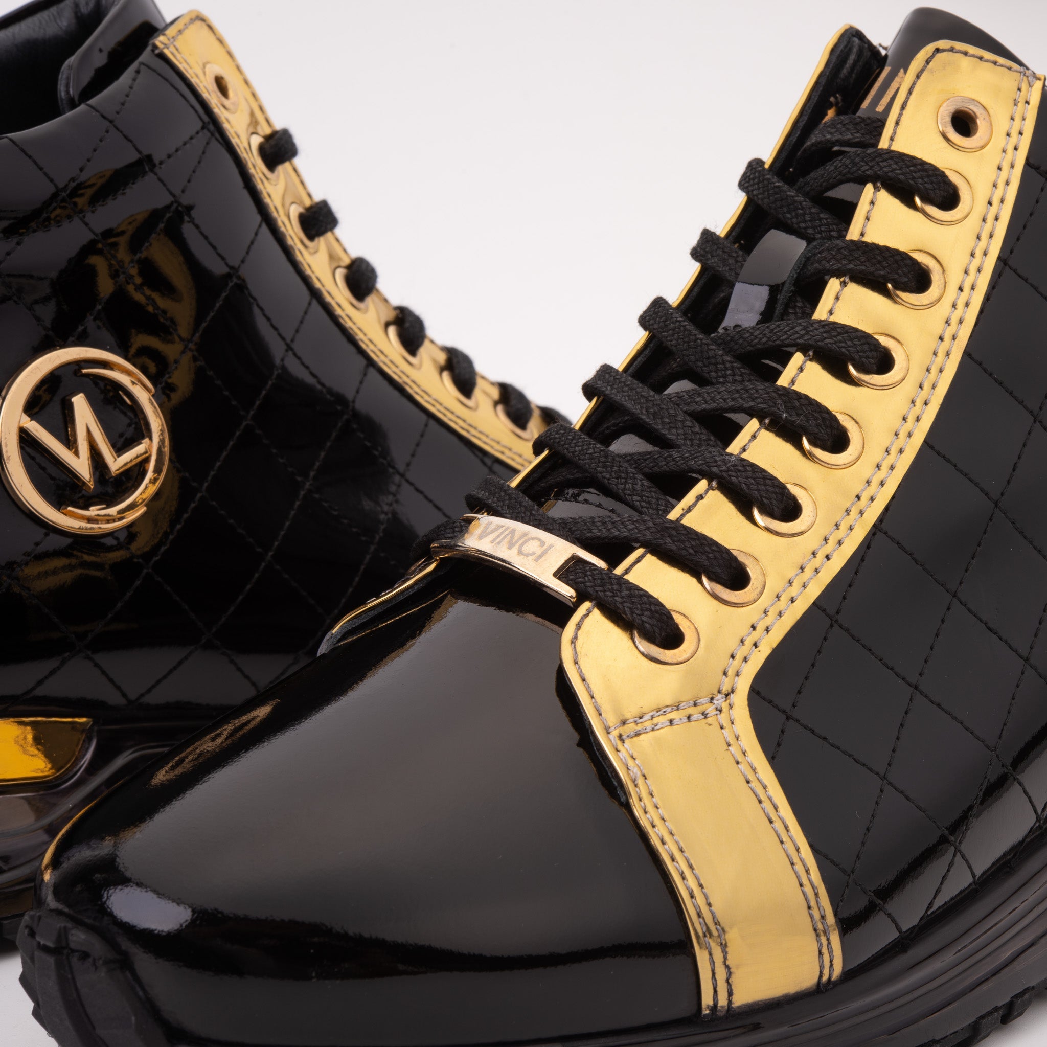 The Prestige Black & Gold Limited Edition High-Top Men Sneaker