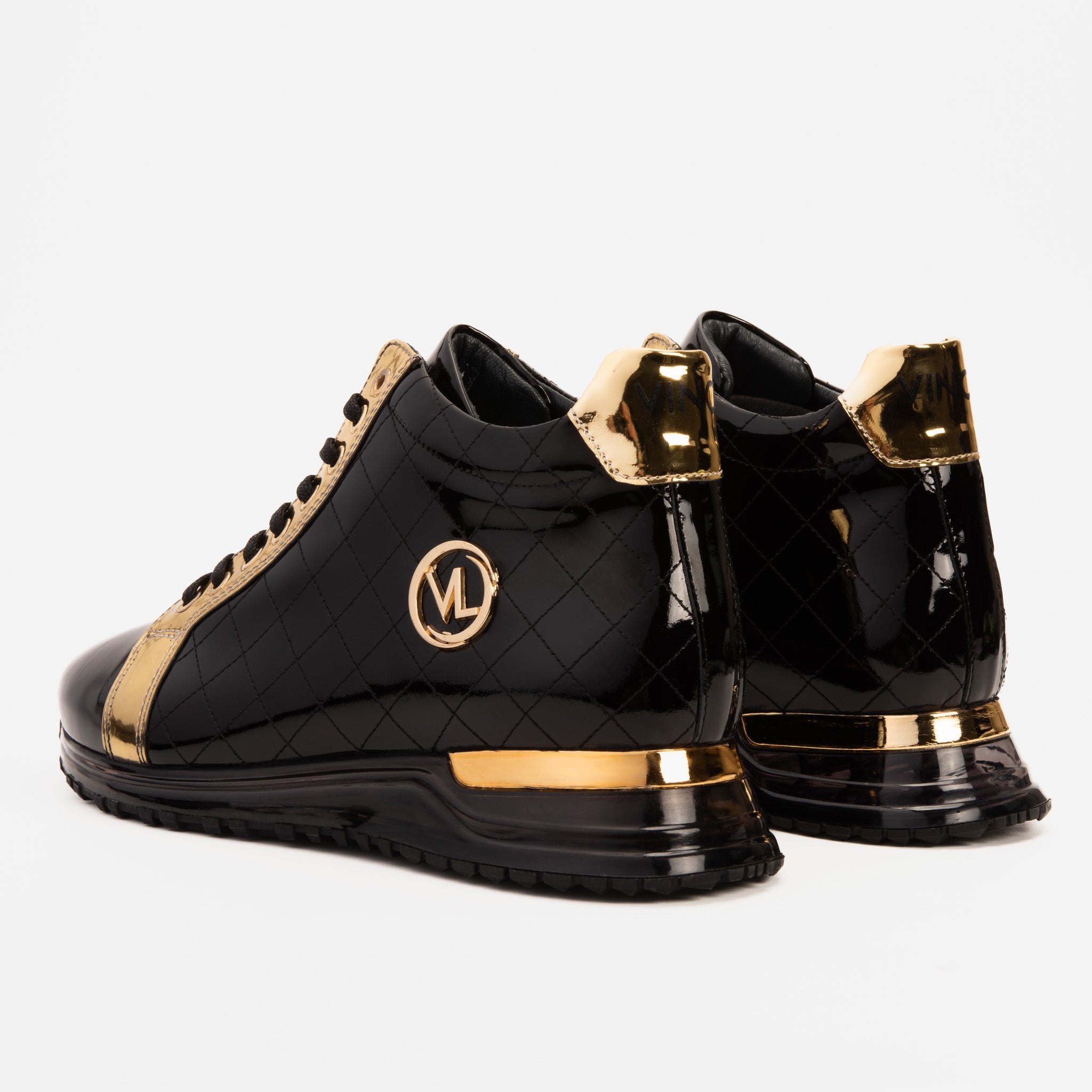 The Prestige Black & Gold Limited Edition High-Top Men Sneaker