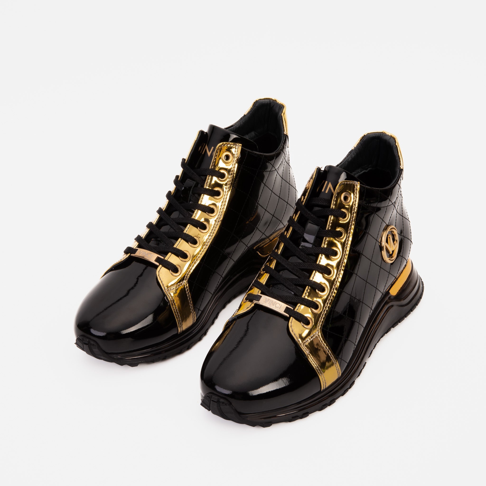 The Prestige Black & Gold Limited Edition High-Top Men Sneaker