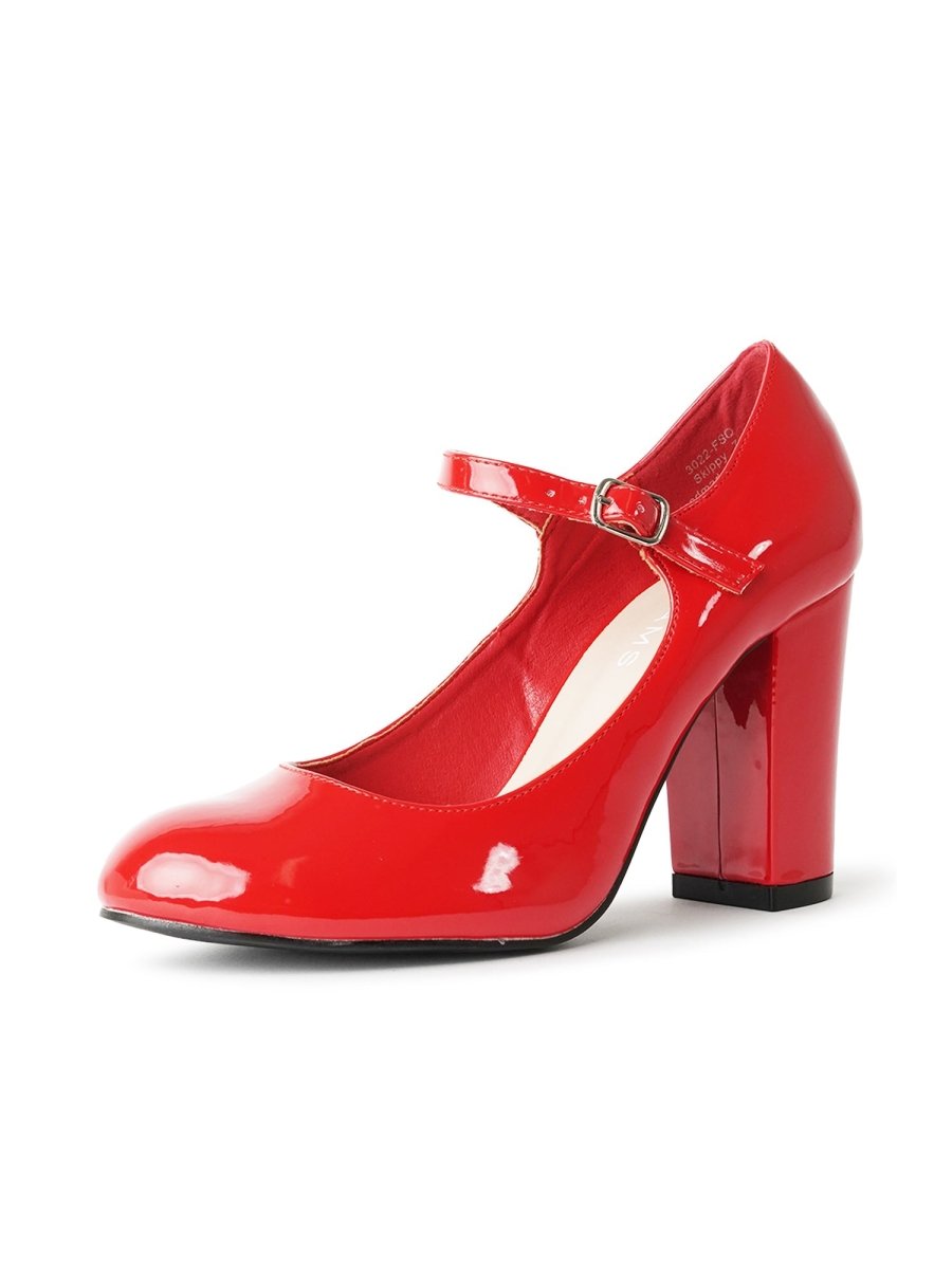 Skippy | Red Patent Heels by J.Adams – Don't Panic Shoes