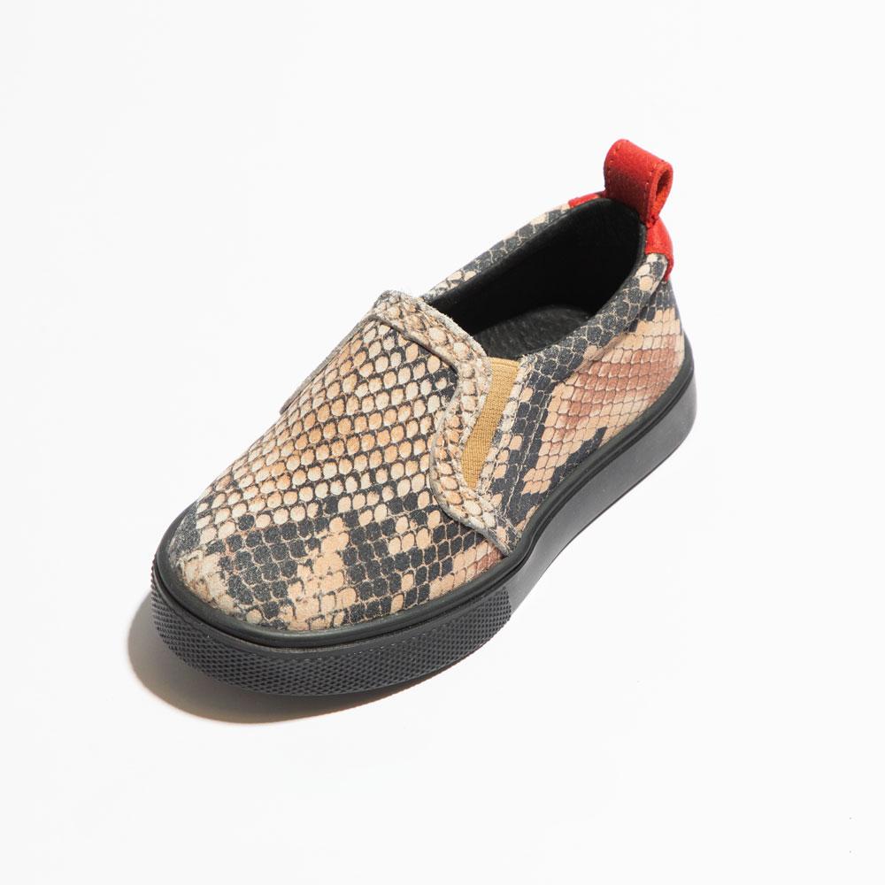 Snakeskin Classic Slip On Sneaker Kids - Slip - On Sneaker by Freshly Picked – Don't Panic Shoes