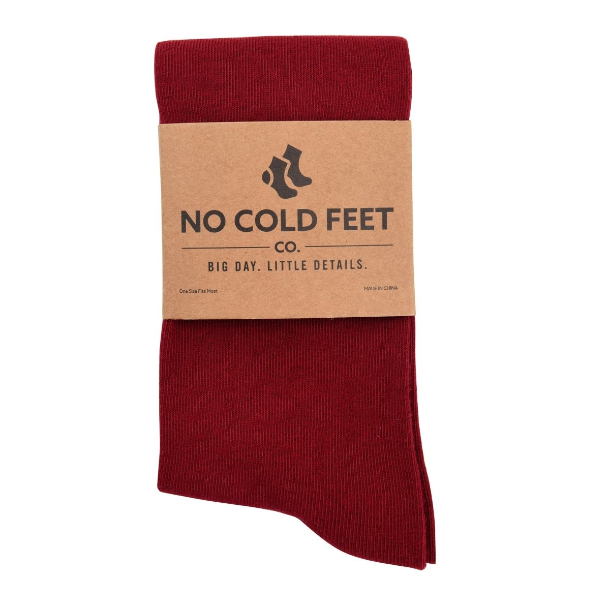 Solid Burgundy Socks Comfortable Everyday Dress And Casual Wear Versatile Fit For All Occasions Socks by No Cold Feet – Don't Panic Shoes