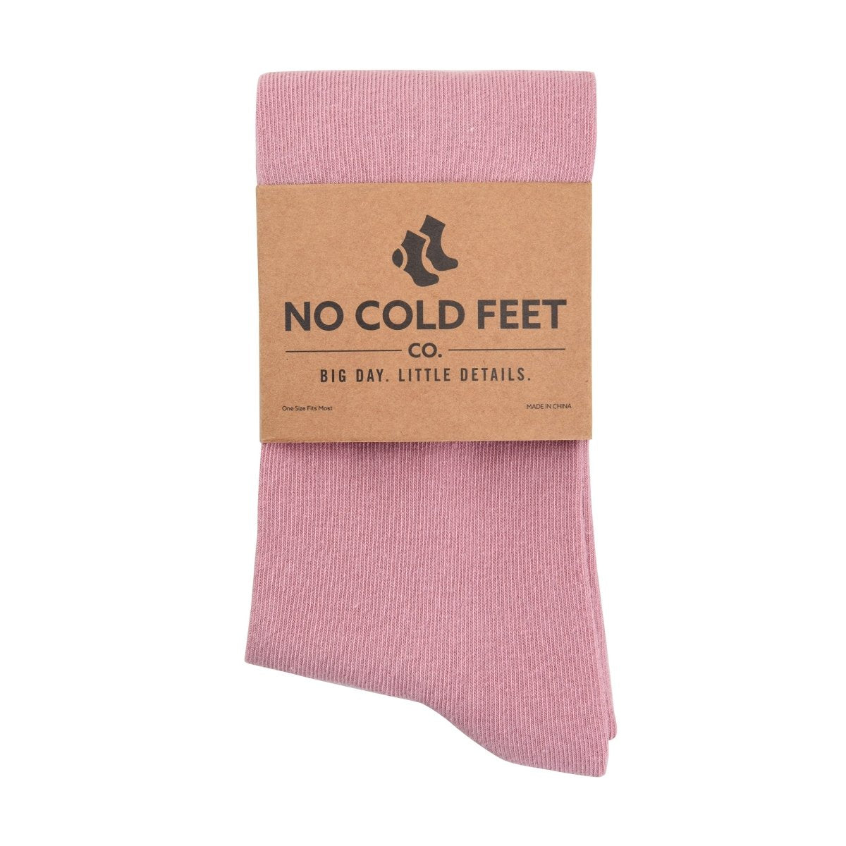 Solid Dusty Rose Everyday Crew Socks Comfortable Chic Lightweight Seamless Design Perfect For Casual Wear Socks by No Cold Feet – Don't Panic Shoes