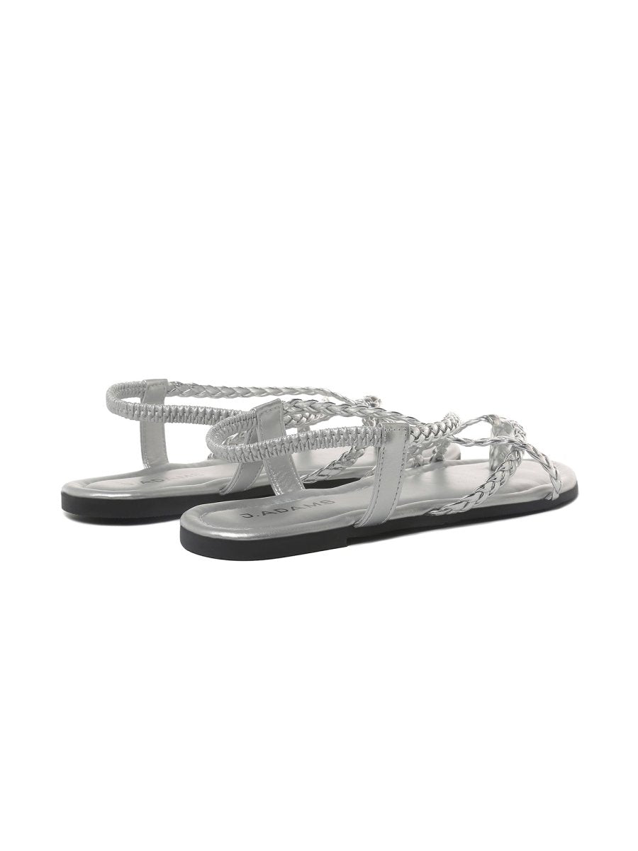 Sonia | Silver Sandals by J.Adams – Don't Panic Shoes