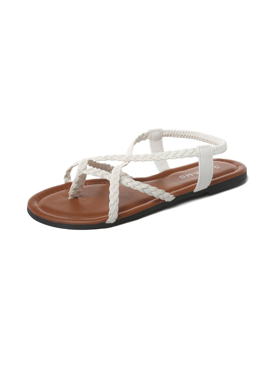 Sonia | White Sandals by J.Adams – Don't Panic Shoes