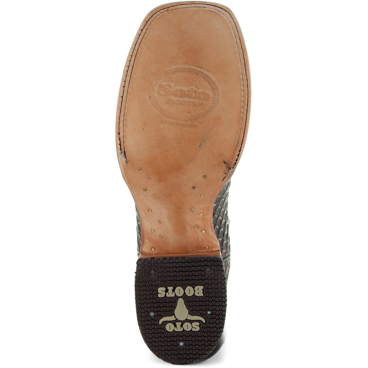 Soto Boots Mens Brown Python Print Boots H50032 Cowboy Boots by Soto Boots – Don't Panic Shoes