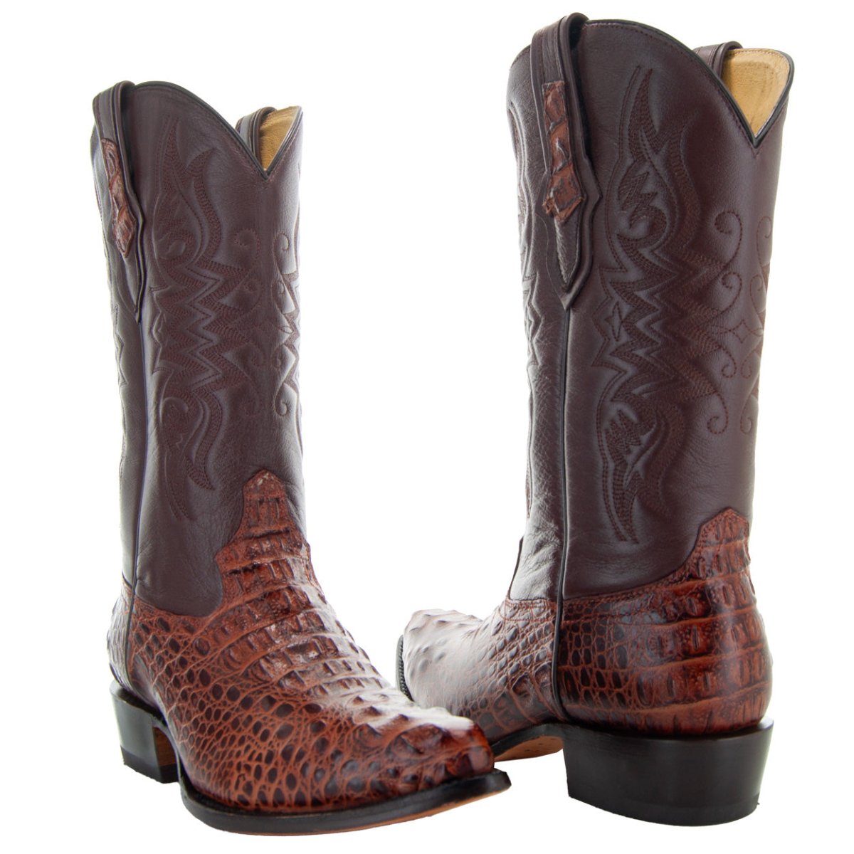 Soto Boots Men's Gator Tail Print Cowboy Boots Cognac (H7006) Cowboy Boots by Soto Boots – Don't Panic Shoes