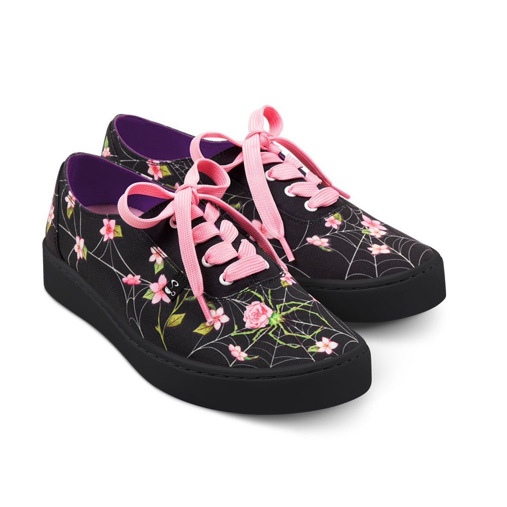 Spider Blossom Casual Sneaker Sneakers by Hot Chocolate Design – Don't Panic Shoes