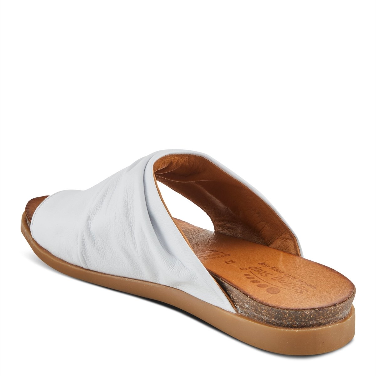 Spring Step ShoeS Bates Sandals Women’s Leather Slide 1" Heel Slides Casual Sandals by Spring Step Shoes – Don't Panic Shoes