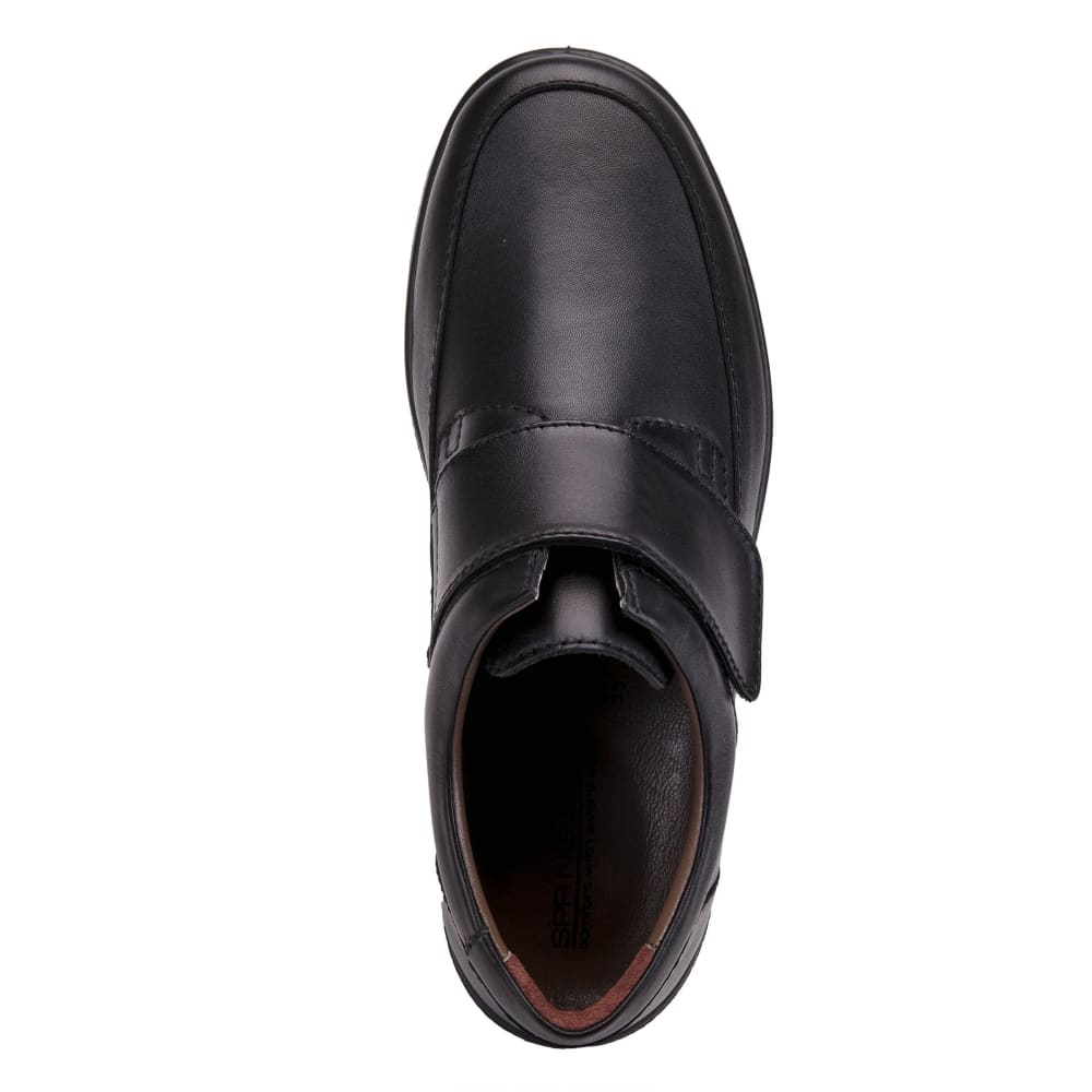 Spring Step Shoes Cacio Men’s Black Leather Slip On Loafers