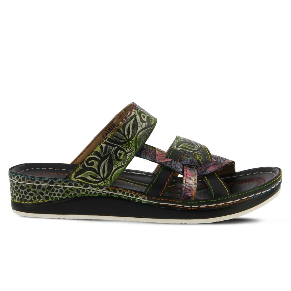 Spring Step Shoes Caiman Hand Painted Sandals Shoes by Spring Step Shoes – Don't Panic Shoes