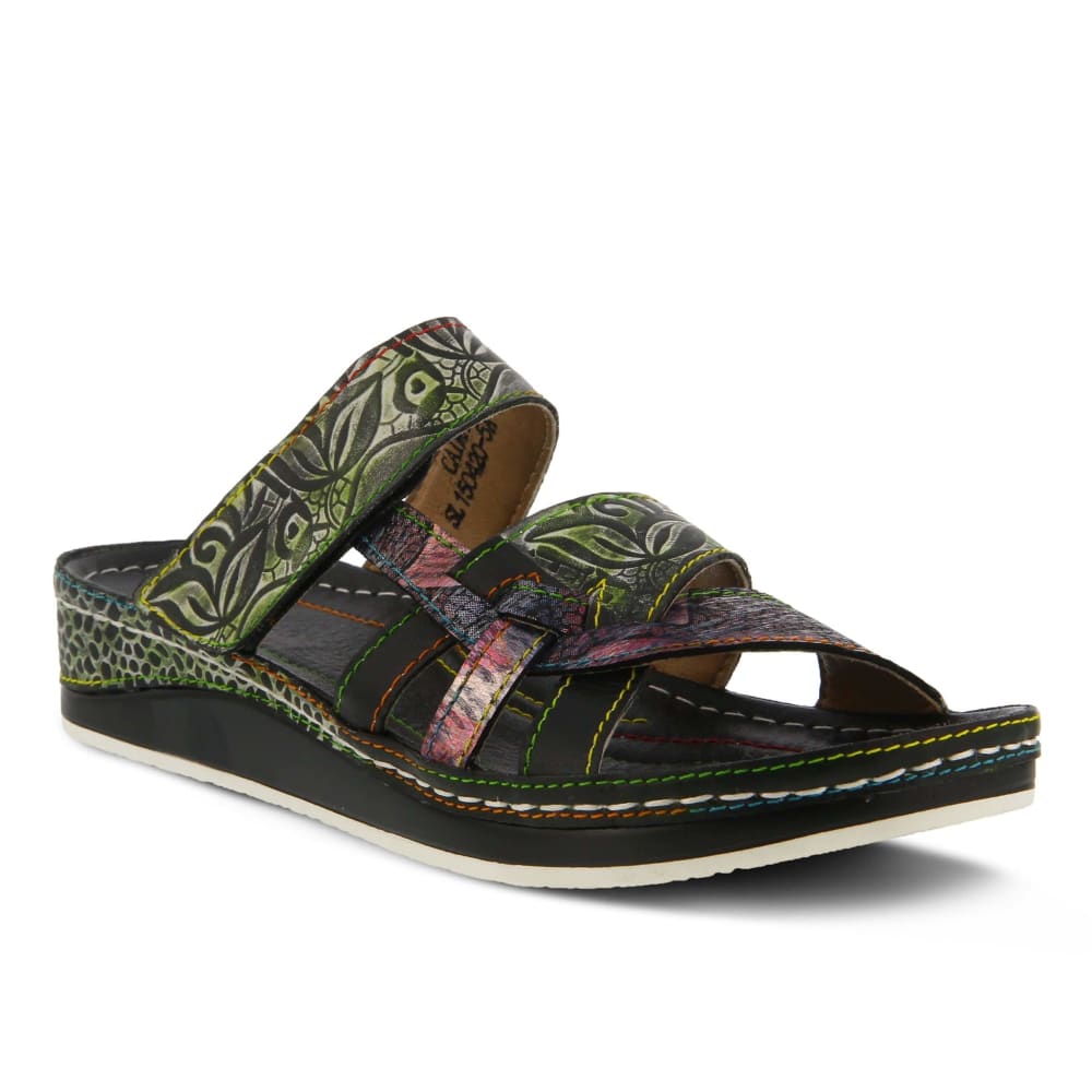 Spring Step Shoes Caiman Hand Painted Sandals Shoes by Spring Step Shoes – Don't Panic Shoes