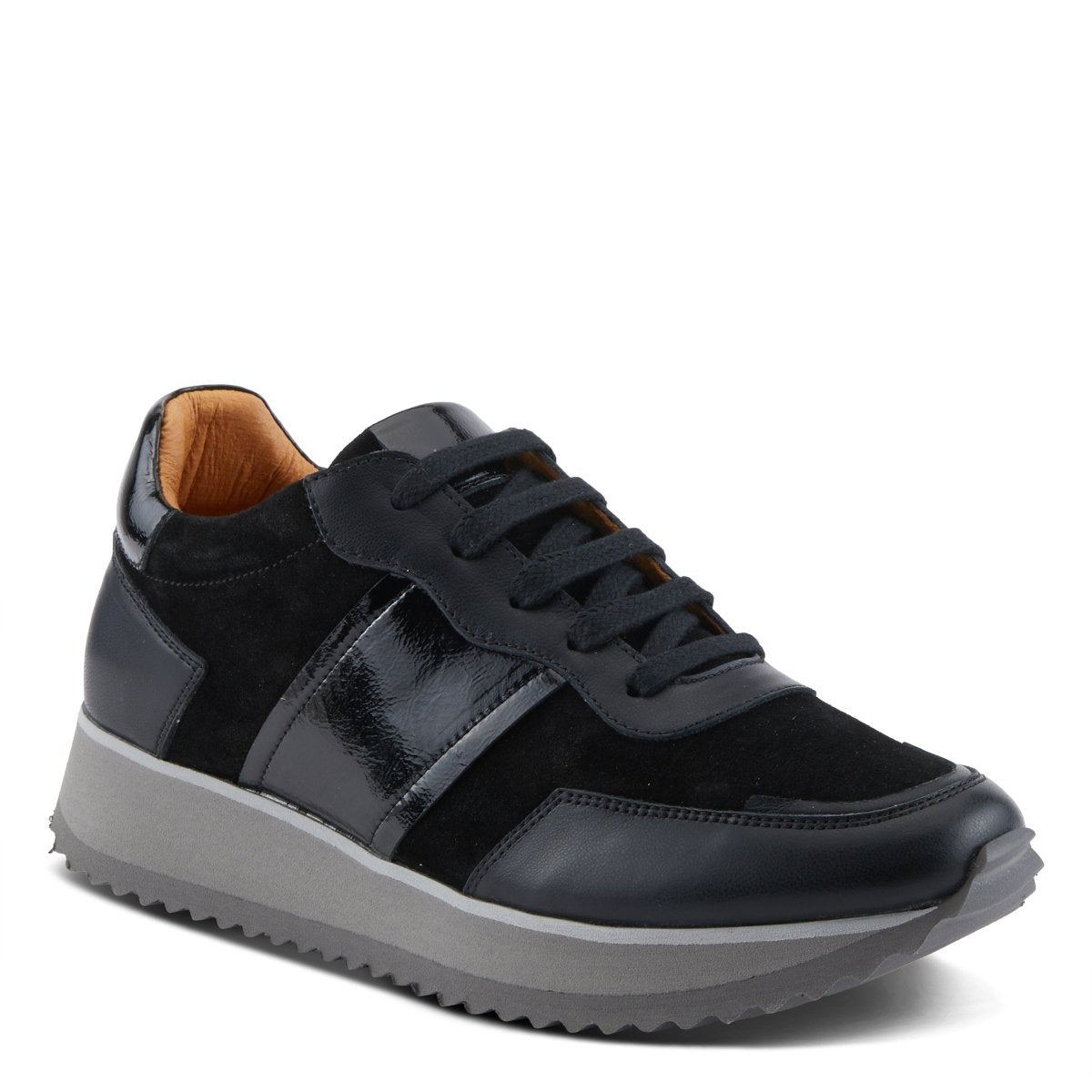 Spring Step Shoes Compter Women's Modern Fashion Leather And Suede Sneakers Sneakers by Spring Step Shoes – Don't Panic Shoes