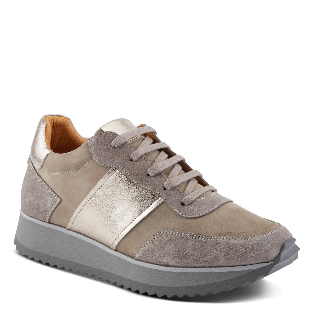 Spring Step Shoes Compter Women's Modern Fashion Leather And Suede Sneakers Sneakers by Spring Step Shoes – Don't Panic Shoes