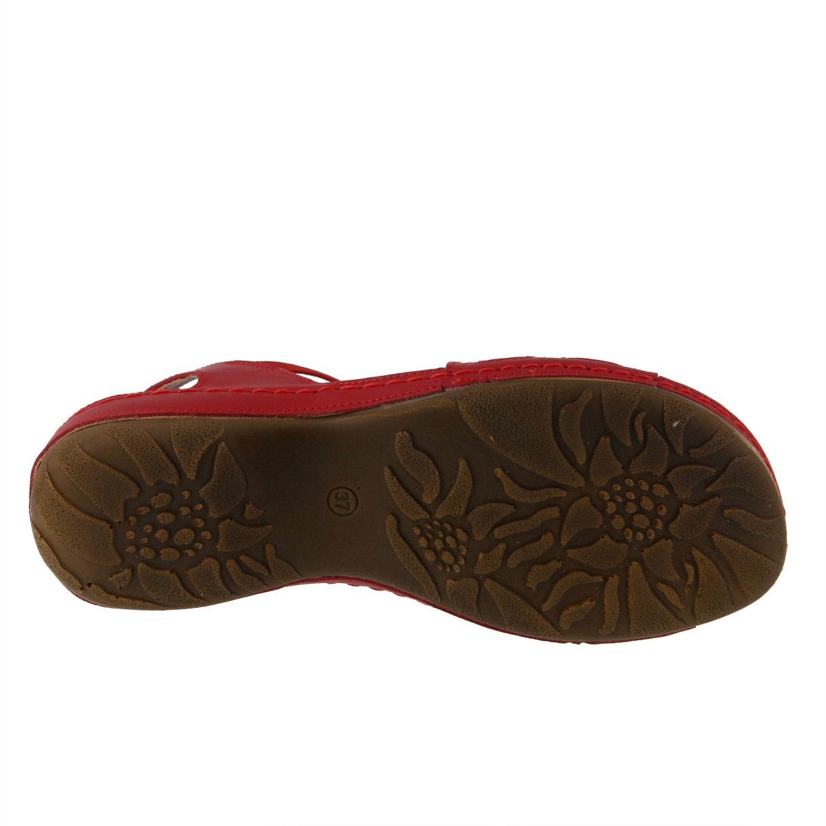 Spring Step ShoeS Flexus Adede Slingback Sandal Women’s Leather Floral 1.5" Adede by Spring Step Shoes – Don't Panic Shoes