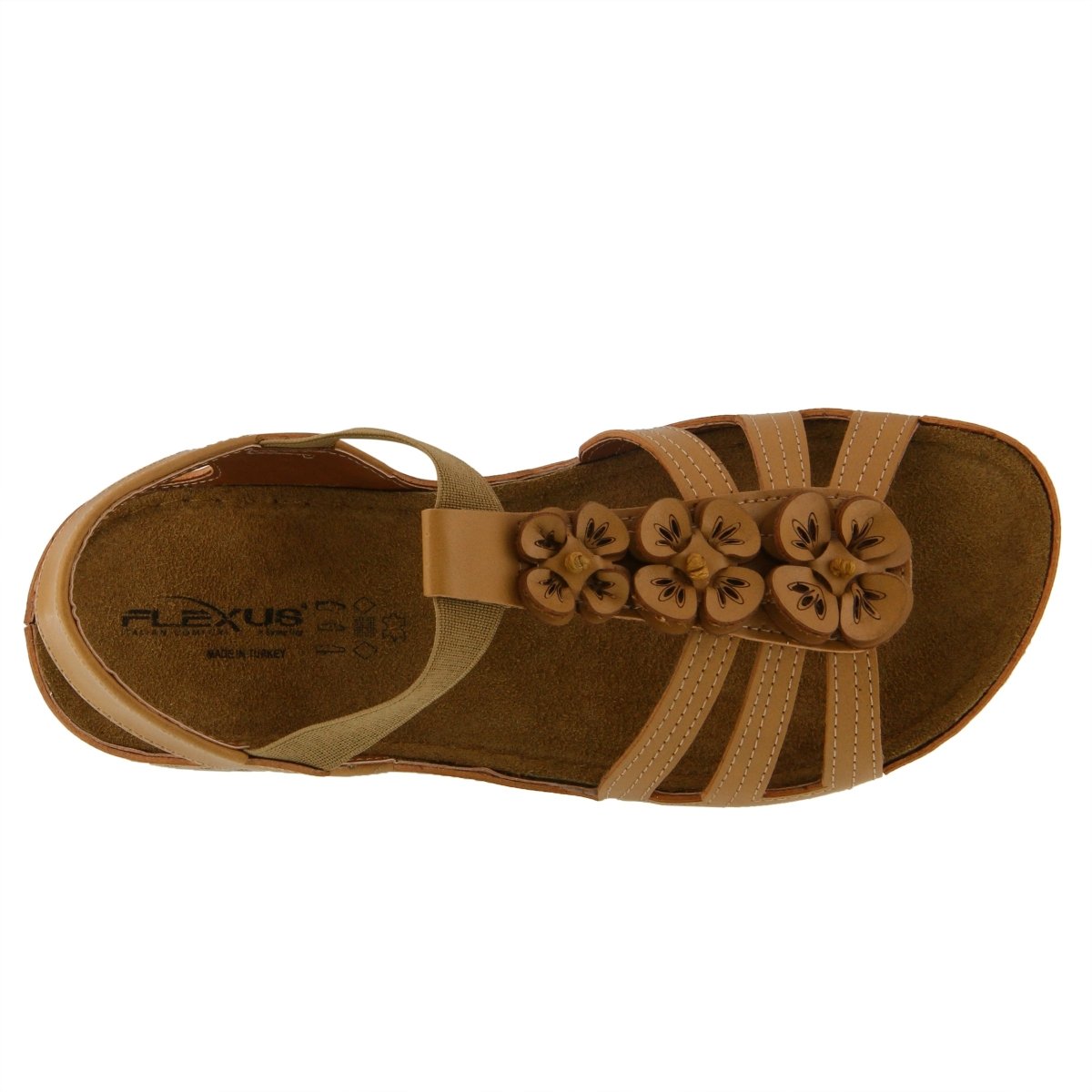 Spring Step ShoeS Flexus Adede Slingback Sandal Women’s Leather Floral 1.5" Adede by Spring Step Shoes – Don't Panic Shoes