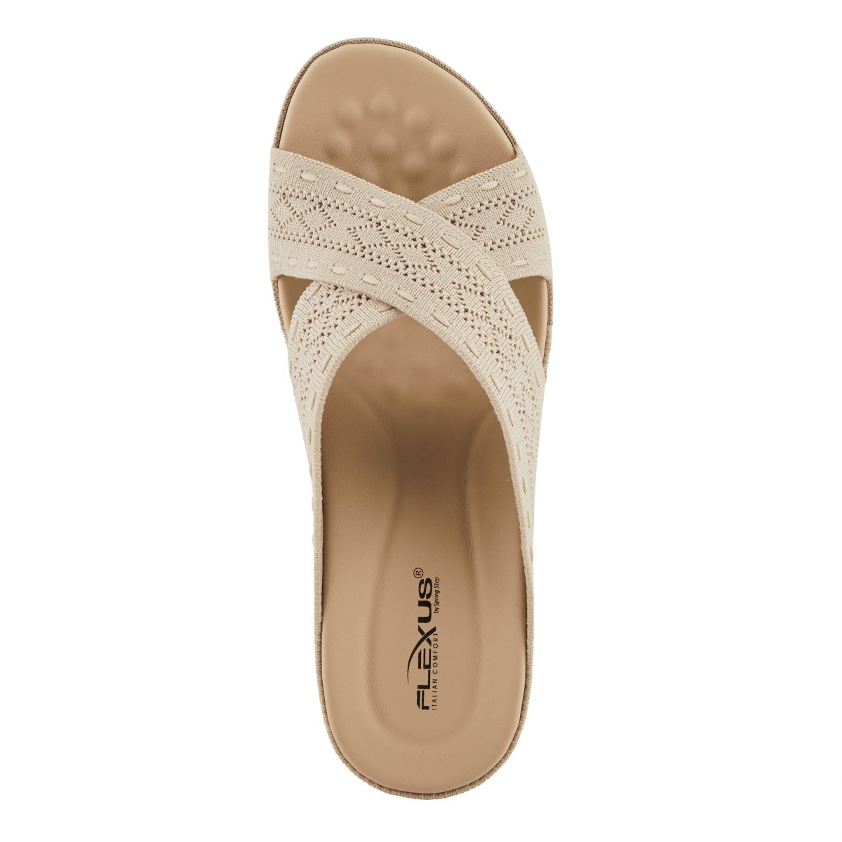 Spring Step ShoeS Flexus Meshana Sandals Women’s Textile Wedge 1 1/4" Height Slides Casual Sandals by Spring Step Shoes – Don't Panic Shoes