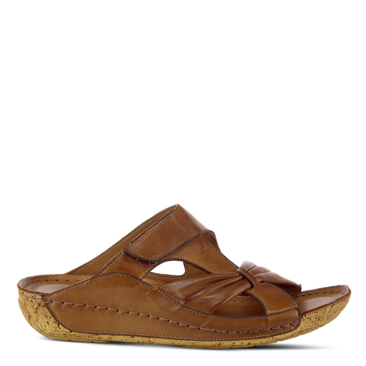 Spring Step Shoes Gretta Slide Sandal Women's Leather Cork Wedge Slide Sandals by Spring Step Shoes – Don't Panic Shoes