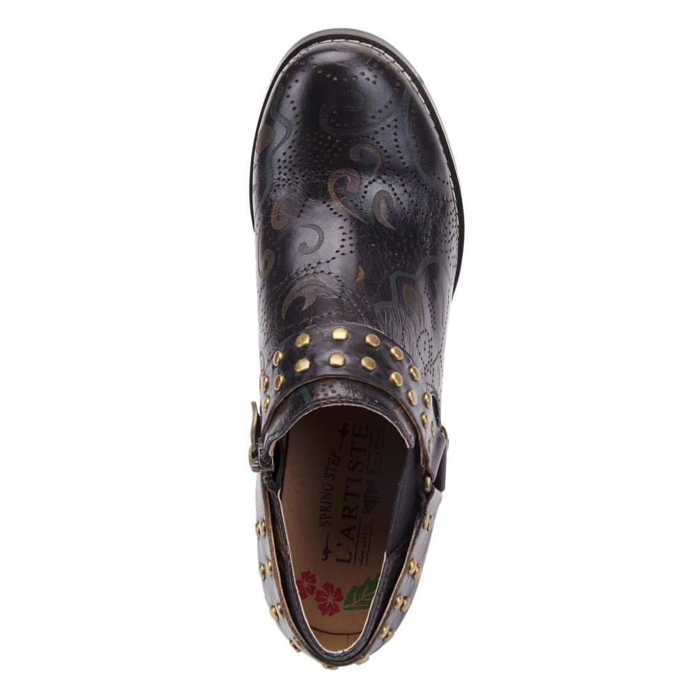 Spring Step Shoes Kacielou Women's Hand Painted Leather Zip Up Shoes Shoes by Spring Step Shoes – Don't Panic Shoes