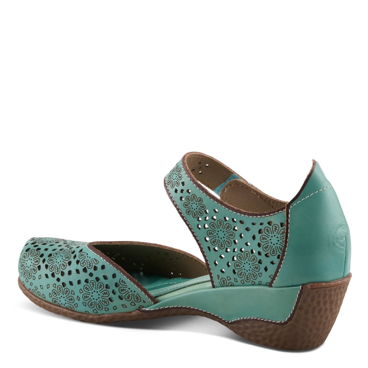 Spring Step ShoeS L'artiste Americana Women’s Leather Wedge Sandals 2" Heel Mary Jane Shoe by Spring Step Shoes – Don't Panic Shoes