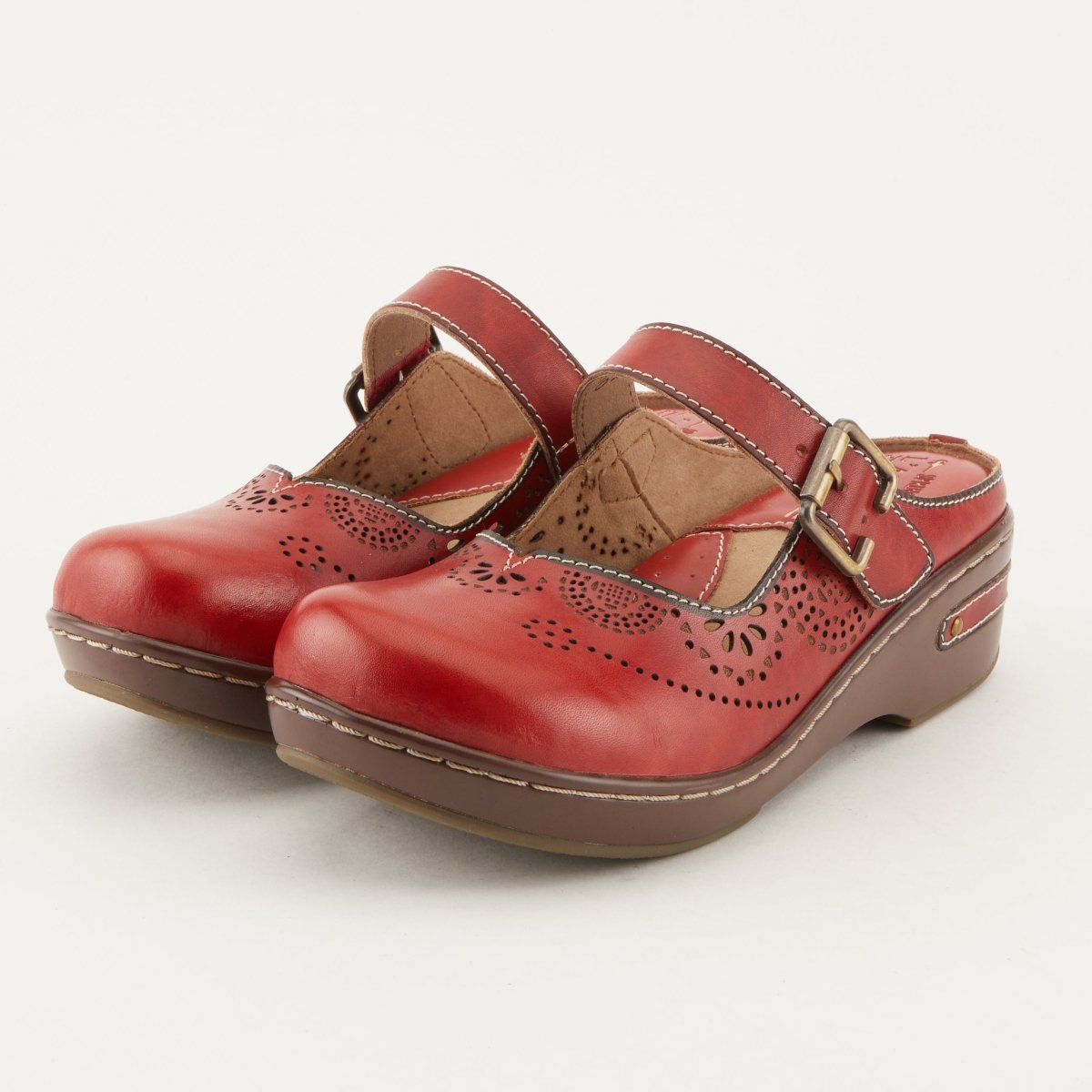 Spring Step ShoeS L'artiste Aneria Women’s Hand Painted Leather Clogs Clogs by Spring Step Shoes – Don't Panic Shoes