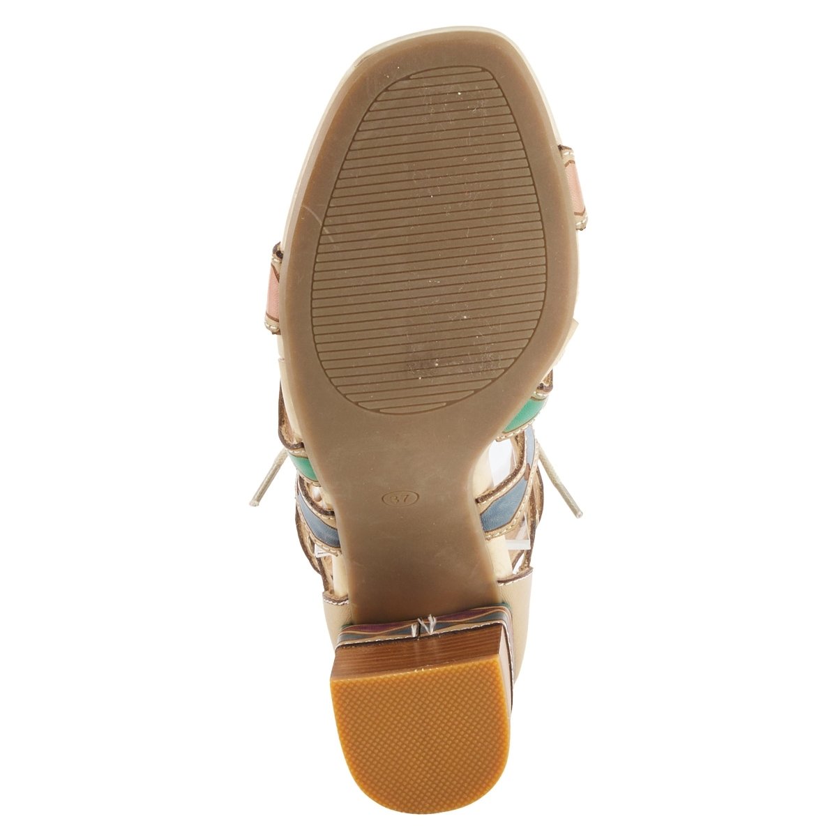 Spring Step Shoes L'artiste Artdeco Sandals Women's Multicolor Leather Gladiator Sandals by Spring Step Shoes – Don't Panic Shoes