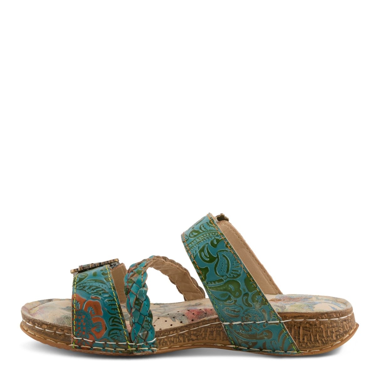 Spring Step ShoeS L'artiste Astra Slide Sandal Women’s Hand Painted Leather Sandals by Spring Step Shoes – Don't Panic Shoes