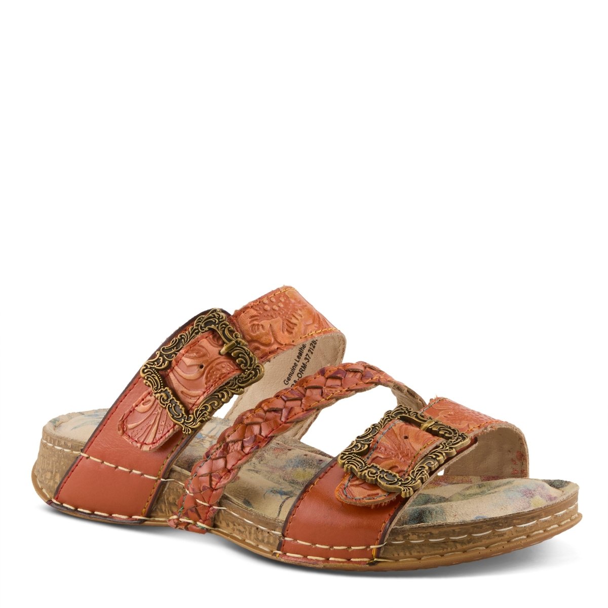 Spring Step ShoeS L'artiste Astra Slide Sandal Women’s Hand Painted Leather Sandals by Spring Step Shoes – Don't Panic Shoes