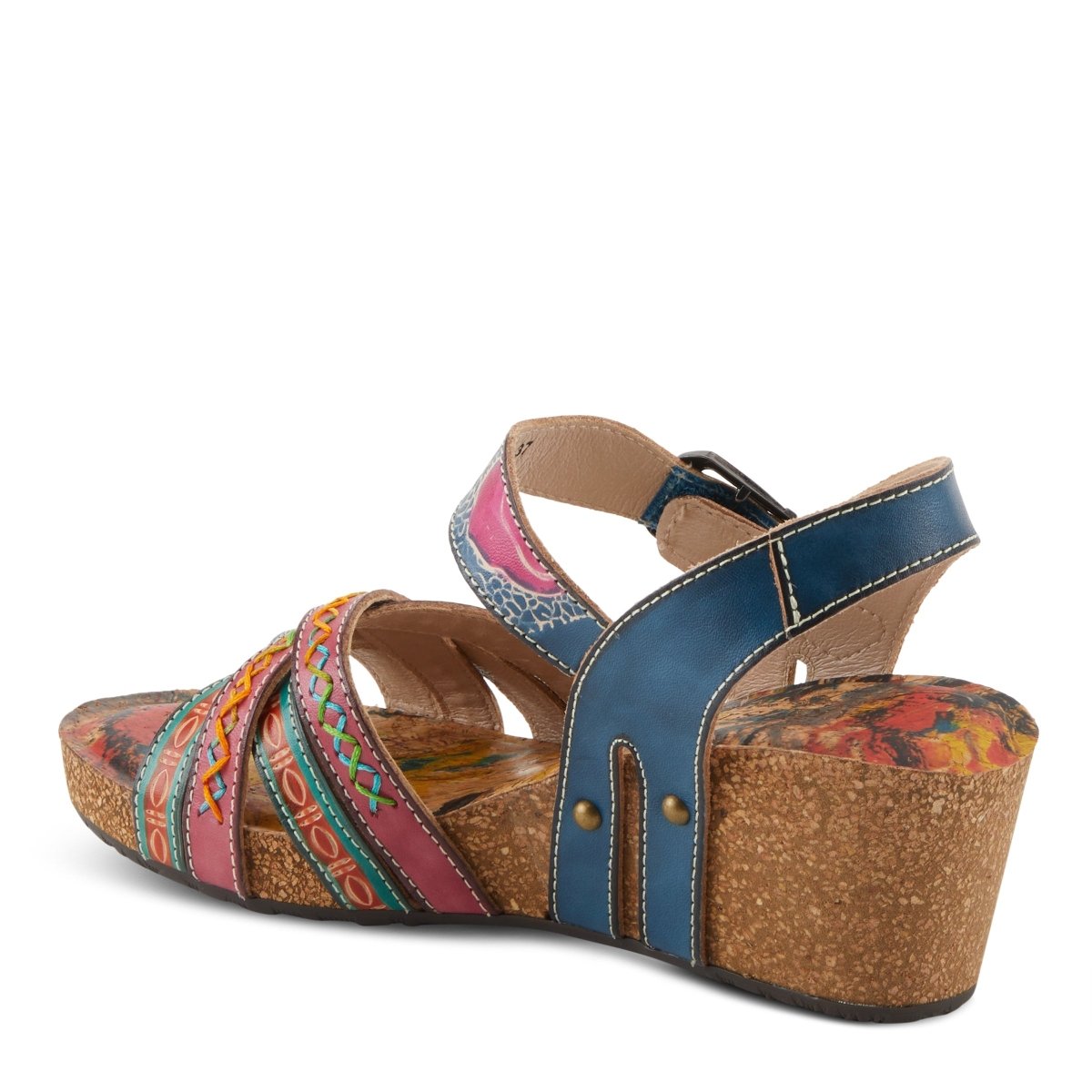 Spring Step Shoes L'artiste Bosquet Sandals Women's Leather Multicolor Slingback Casual Sandals by Spring Step Shoes – Don't Panic Shoes