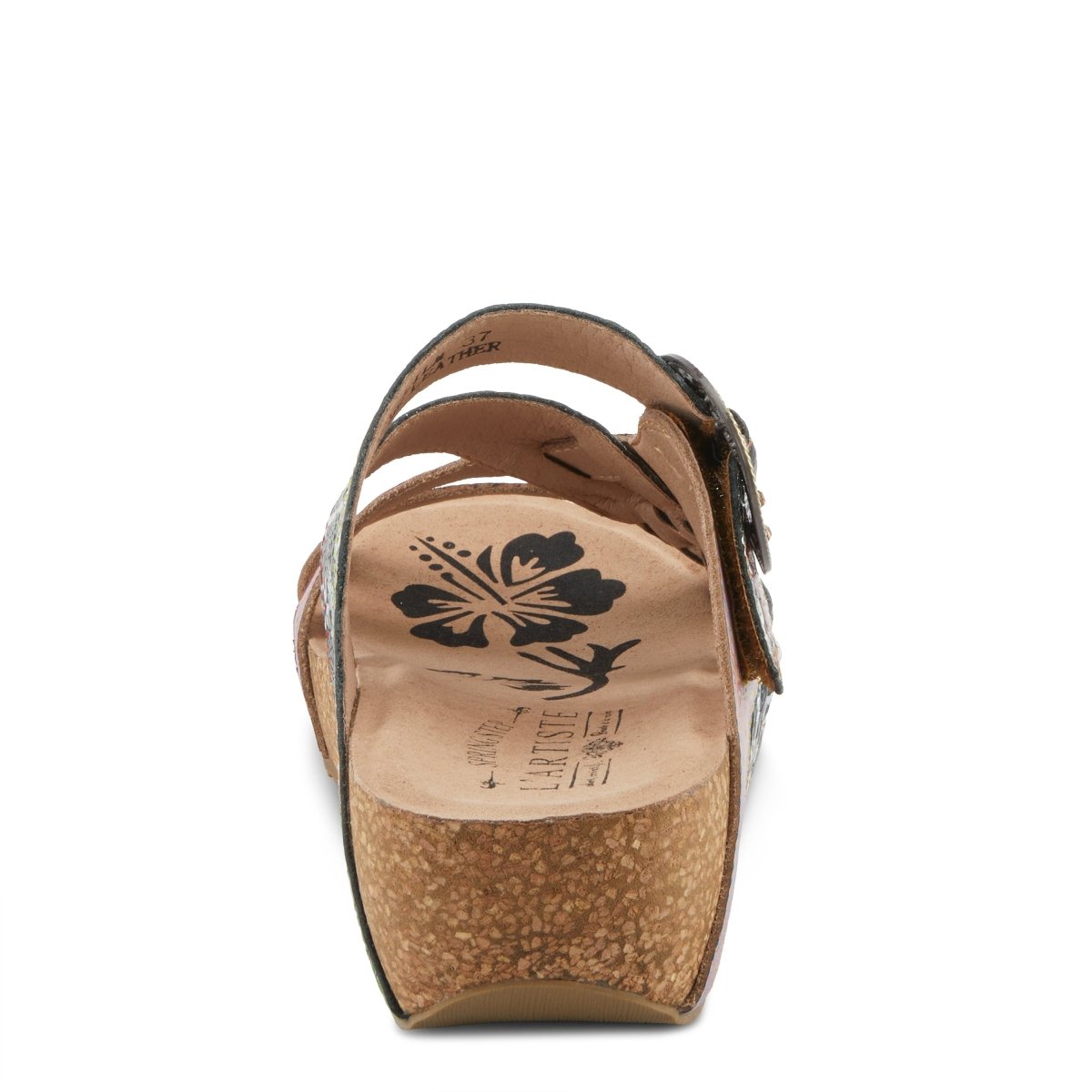 Spring Step Shoes L'artiste Brady Sandals Women's Hand Painted Leather Wedge Strappy Casual Sandals by Spring Step Shoes – Don't Panic Shoes