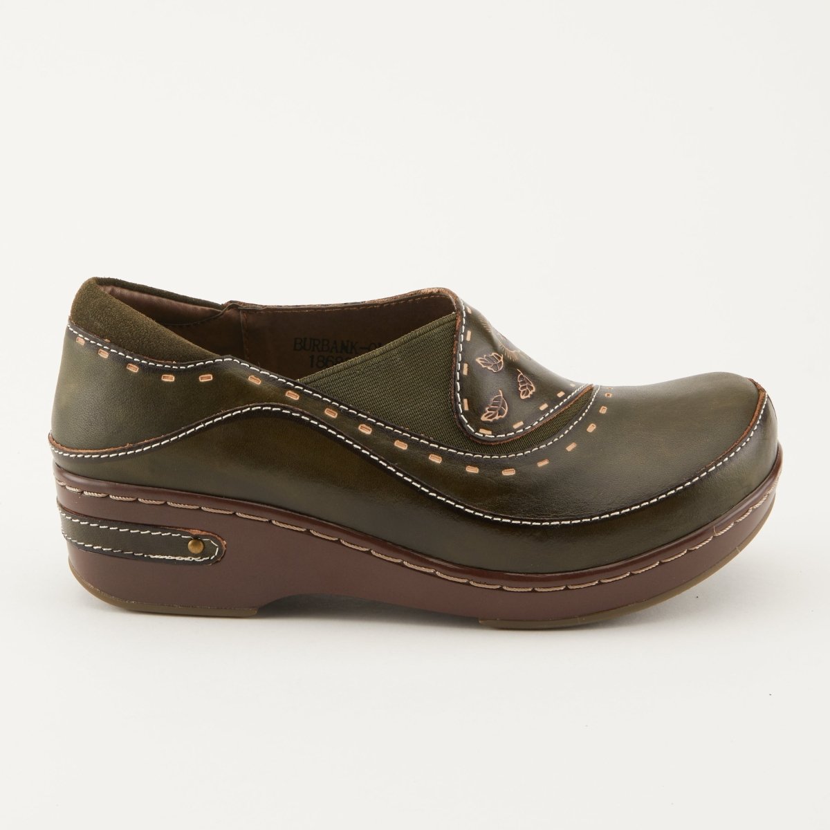 Spring Step Shoes L'artiste Burbank Women's Hand Painted Leather Clogs Slip - On Shoe by Spring Step Shoes – Don't Panic Shoes