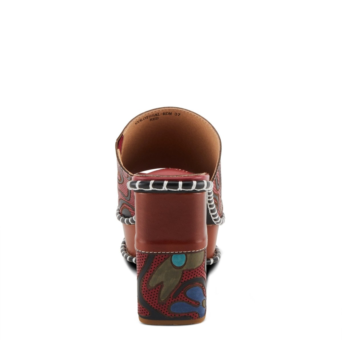 Spring Step Shoes L'artiste Colossal Women's Hand Painted Floral Sandals Pumps & Heels Casual Sandals by Spring Step Shoes – Don't Panic Shoes