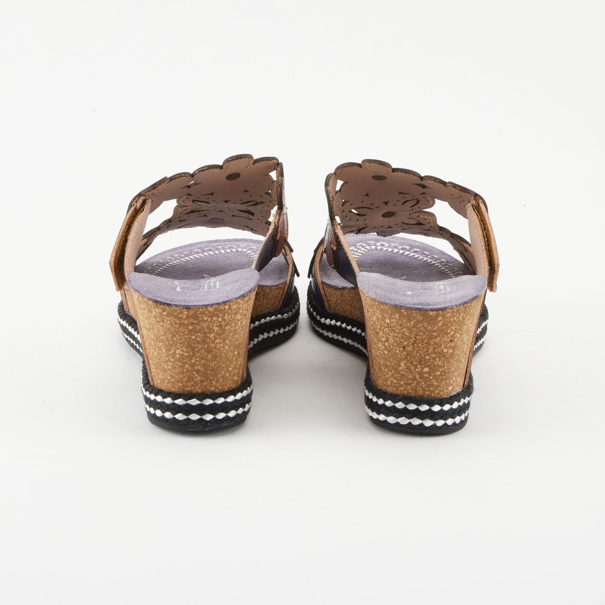 Spring Step ShoeS L'artiste Damour Slide Sandals Women’s Leather Multicolor Slide Sandals by Spring Step Shoes – Don't Panic Shoes