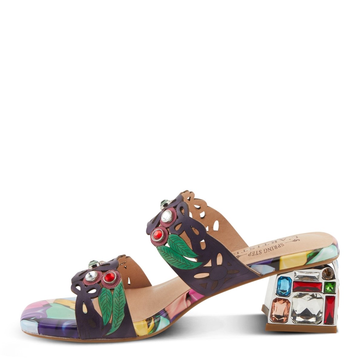 Spring Step Shoes L'artiste Dreamy Women's Multicolor Leather Sandals Pumps & Heels Dress Sandals by Spring Step Shoes – Don't Panic Shoes